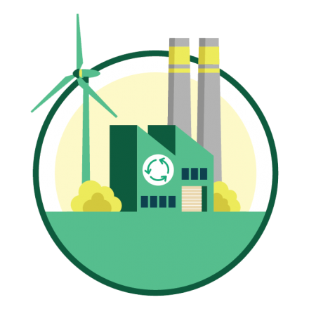 Icon of power station