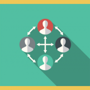 network of heads in circles