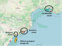 Map of Mediterranean CCUS value chain